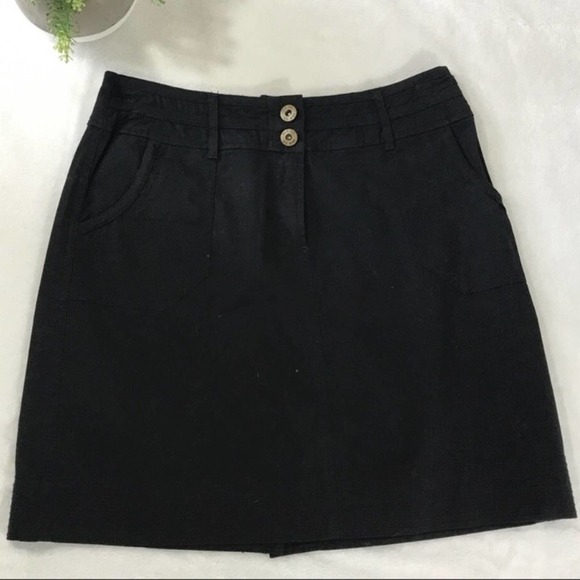 Per Se Black Mini Skirt w Pockets size 4 - Picture 3 of 7
